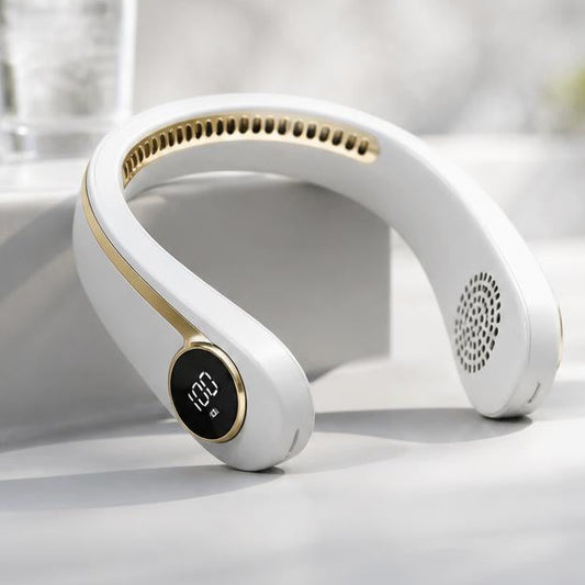 Hands-Free Bladeless Neck Fan for Portable Cooling
